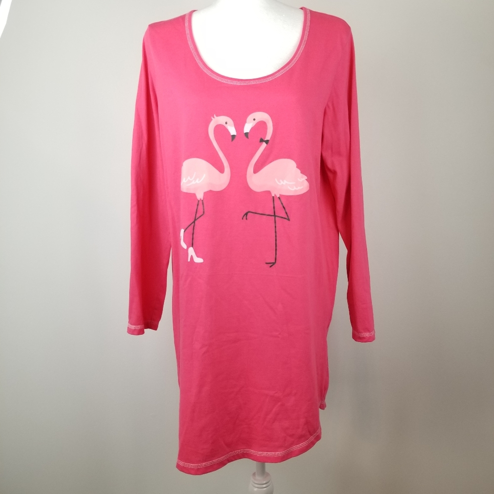 Jenni Intimates Flamingo Pink Sleep Dress